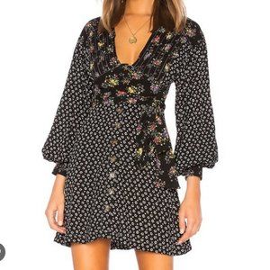 Free People Wonderland Printed Mini Dress
